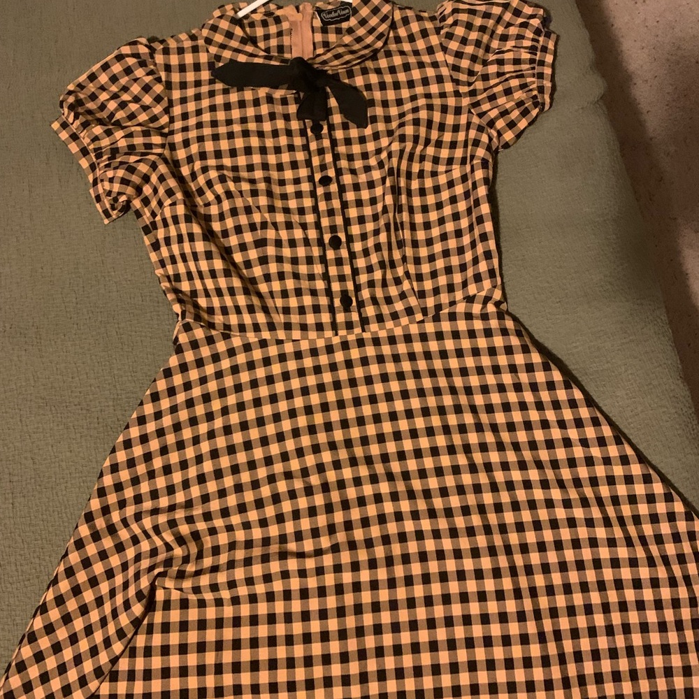 Voodoo Vixen gingham dress medium. perfect condition wore once .